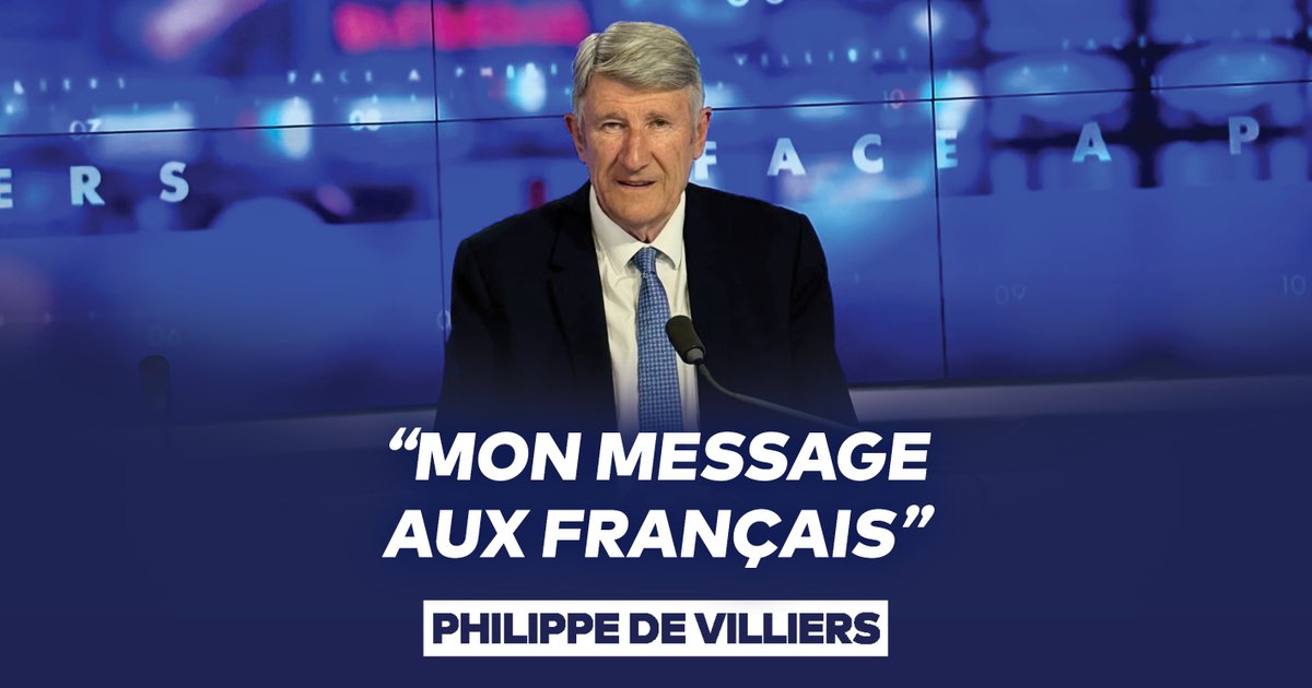 🇫🇷 Soyez, dans les jours qui viennent, la France des consciences dressées, de l'espérance française ! Levez-vous ! Retrouvez mon message aux Français👇 🔴Voir l'émission complète : 🤳Rejoignez-moi sur les différents réseaux sociaux : #FaceAPhilippeDeVilliers #FADV #CNews #LegislativesAnticipées #ElectionsLégislatives2024