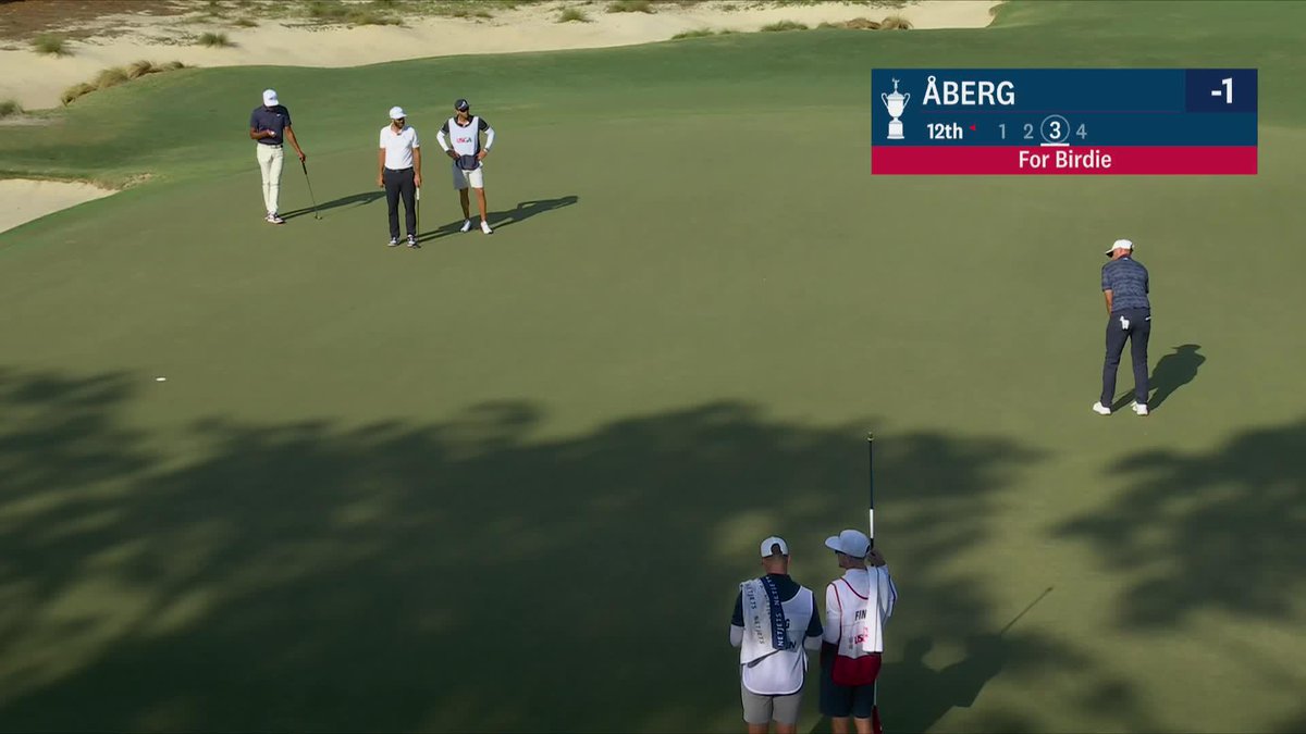 Ludvig Åberg remains unphased. Another birdie gives him the solo lead U.S. Open.