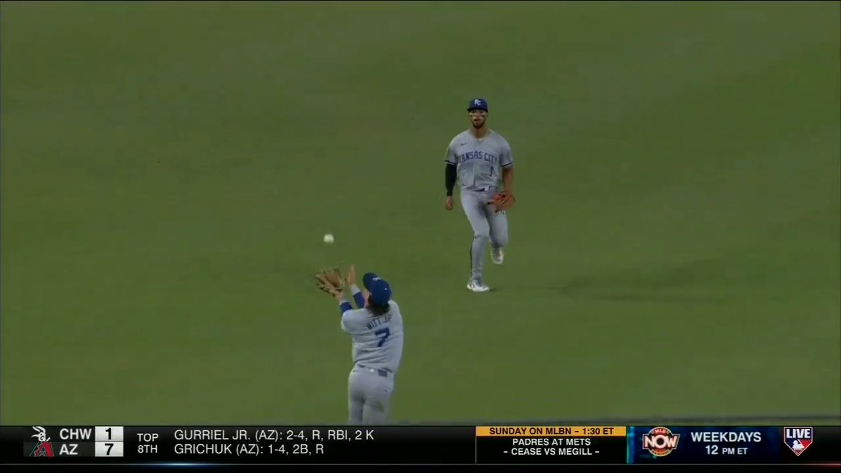 You don't see that every day... #MLBTonight | Kansas City Royals | Bobby Witt Jr