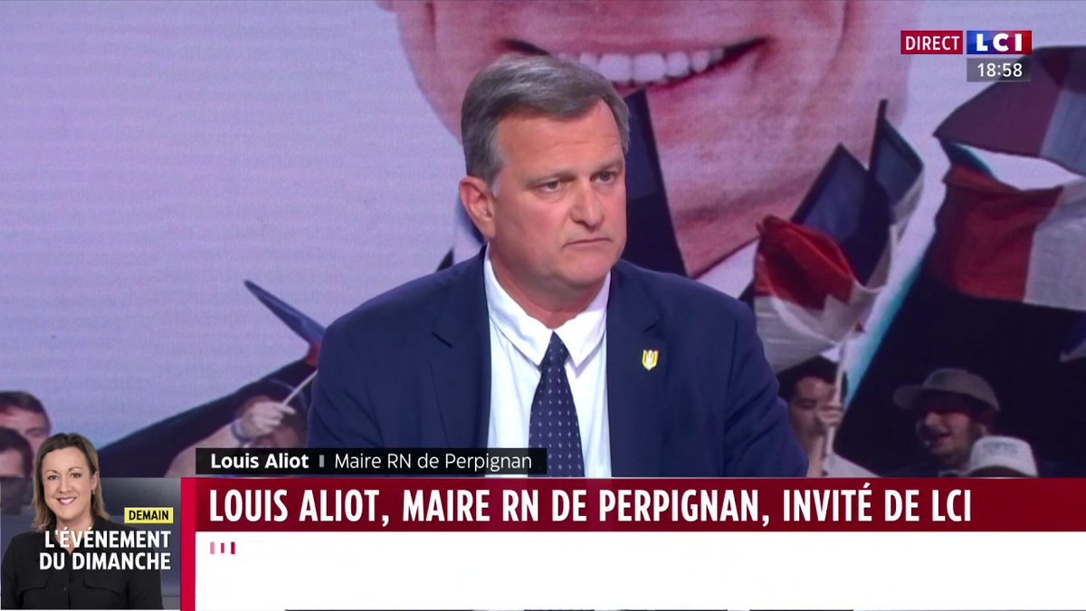 🗣️ "Nous ne sommes par les héritiers de Vichy." Louis Aliot (Louis Aliot), maire RN de Perpignan, invité de Darius Rochebin ⤵️