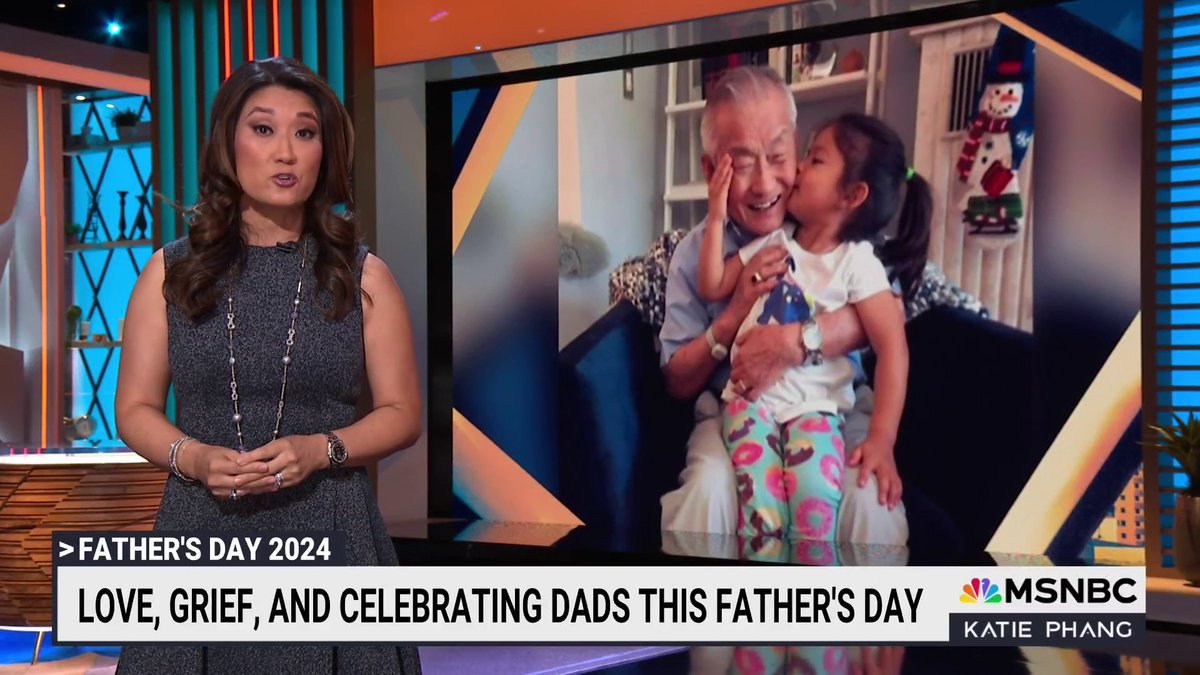 "My father was the best of us." Katie Phang shares a tribute to her dad. "If you feel the tears this weekend for your father or grandfather or for that person who held that special place in your life. It's OK. Grief is just love with no place to go."