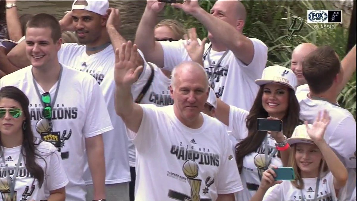 “1, 2, 3, 4, ooh, 5.” Ten years ago today, Gregg Popovich and the Spurs won their fifth NBA championship 🖐️🏆 (via @BallySportsSW)