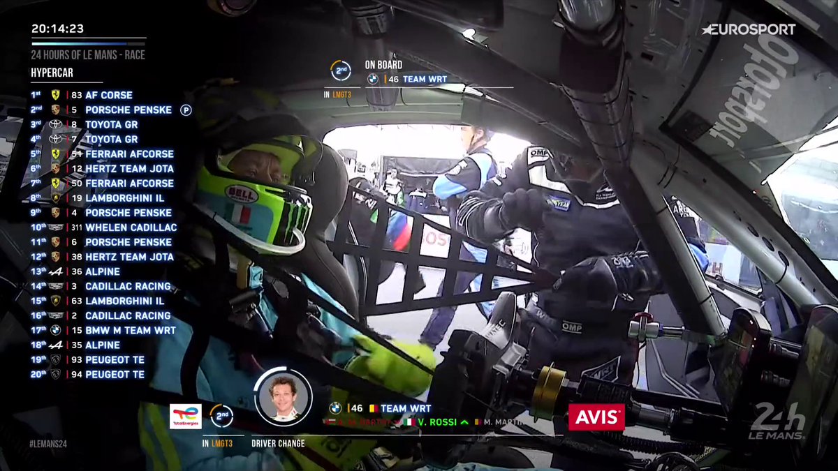 È arrivato il momento di Valentino Rossi 💪 Il dottore debutta alla 24 Ore di Le Mans 🏎️🇫🇷 #WEC #LeMans24 #direttaeurosport #Rossi