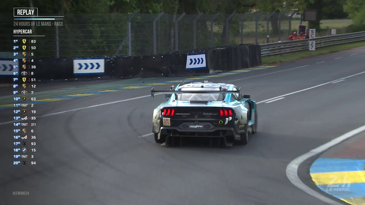 Mechanical trouble for the Proton Competition #77 Mustang. Watch live on #WEC #LeMans24