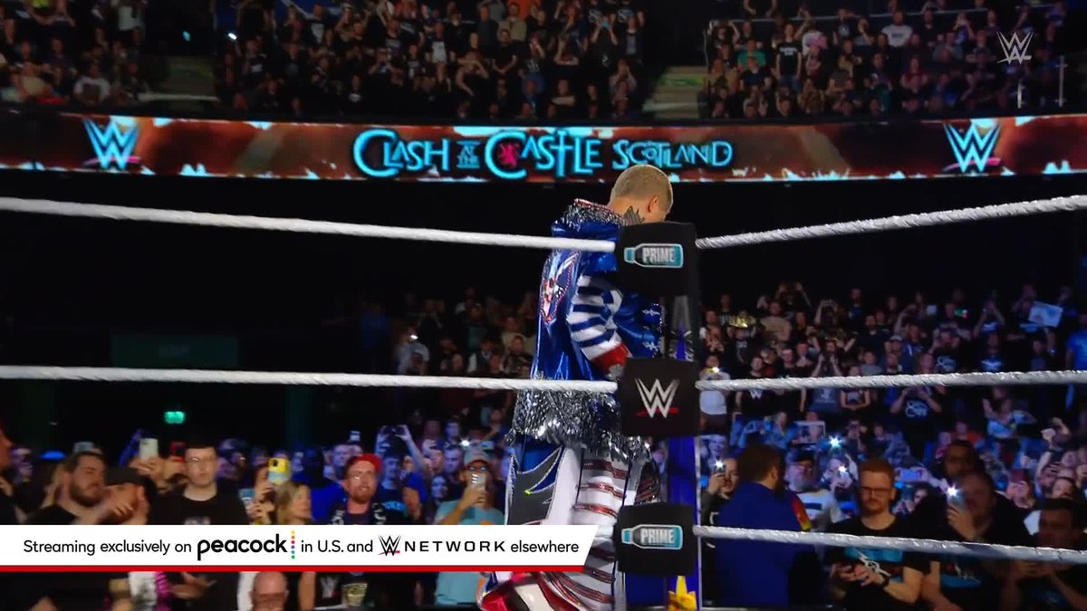 WWE Undisputed Champion Cody Rhodes has one spectacular entrance at #WWECastle!