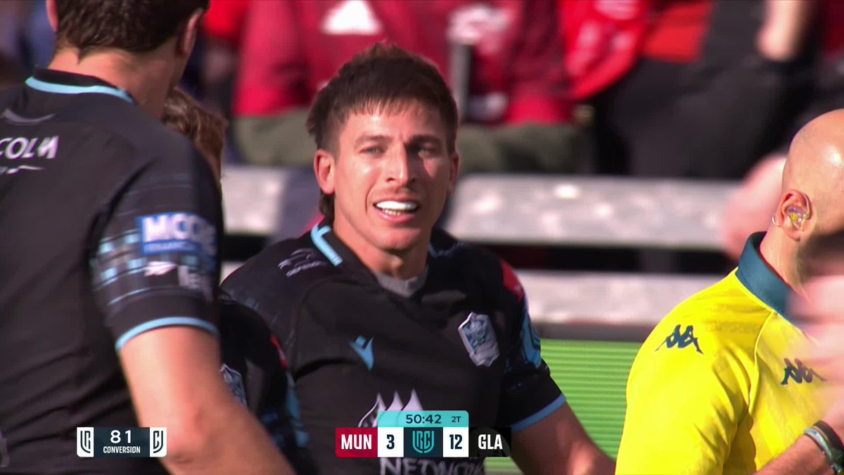 A brilliant Glasgow Warriors try 😱 Sebastián Cancelliere scores and extends his side's lead against Munster ⚔️