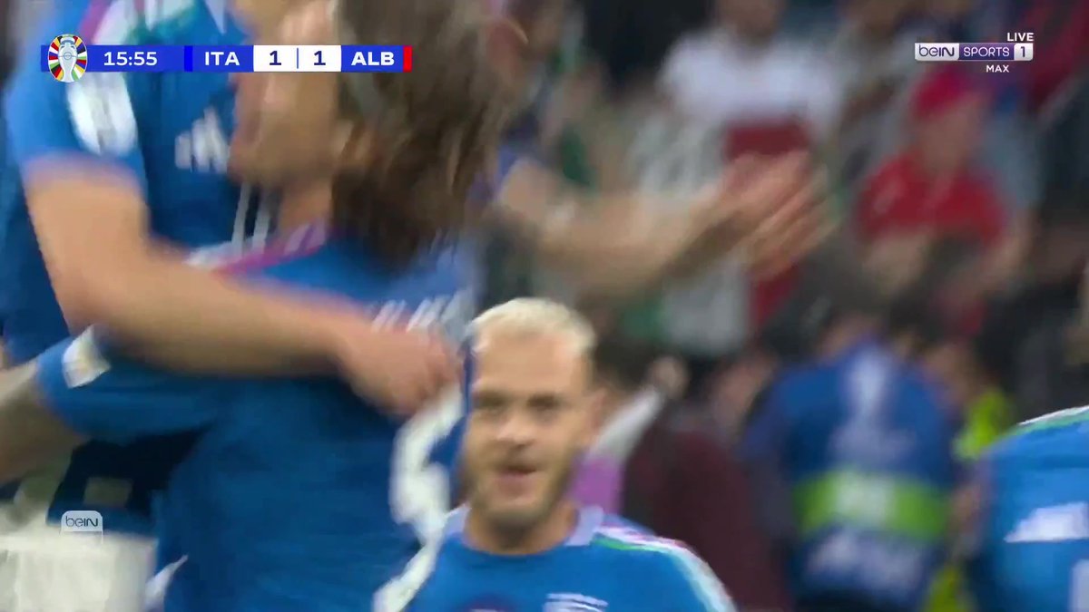 صاروخية باريلا تعطي التقدم للمنتخب الإيطالي اشترك الآن 👇 🔗 📱 #يورو2024 | #موطن_اليورو #Euro2024 | #beINEURO