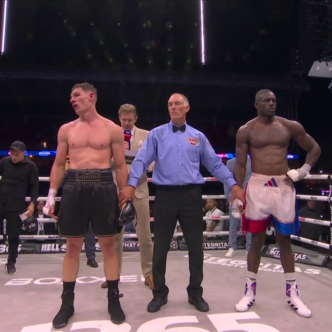 📍 116-111 📍 115-112📍 115-112 The moment Chris Billam-Smith beats Richard Riakporhe 👊 #BillamSmithRiakporhe