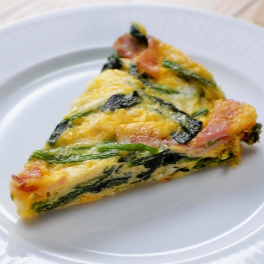 【時短すぎる！】レンジでベーコンとほうれん草のキッシュ / Bacon and Spinach Quiche🍳✨ #tastyjapan