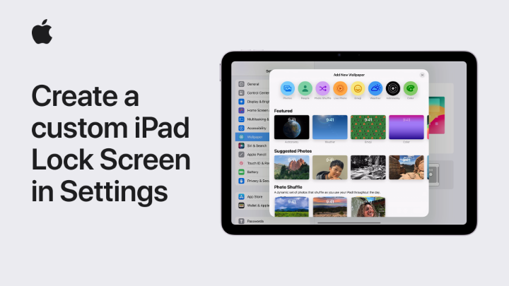 Have the perfect photo for your iPad Lock Screen? 🌉 Open Settings to start customizing.