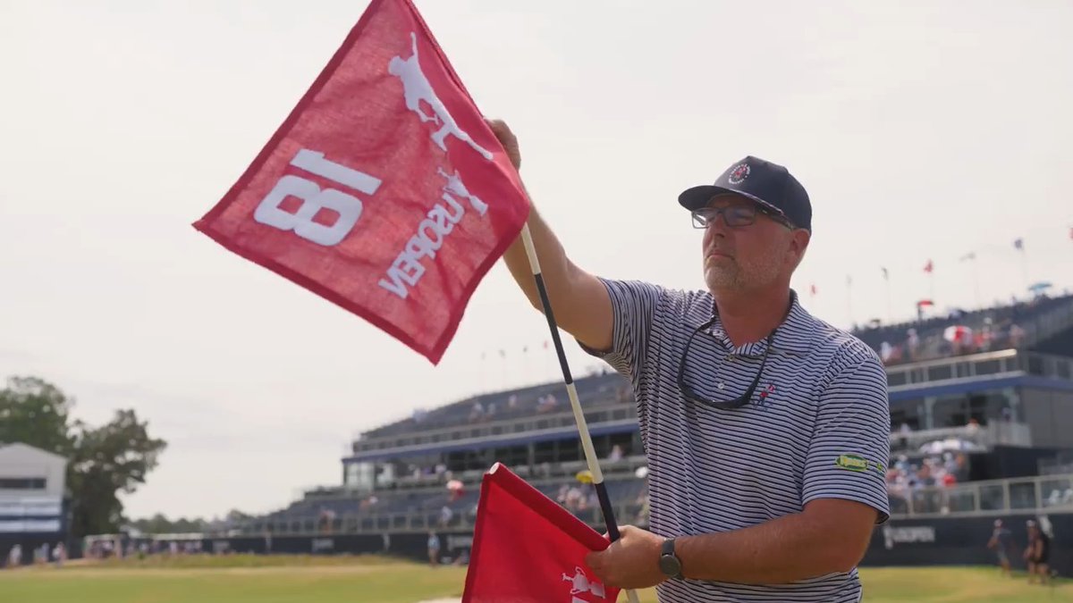 The hole location on 18 today is the same as it was when Payne won in 1999.