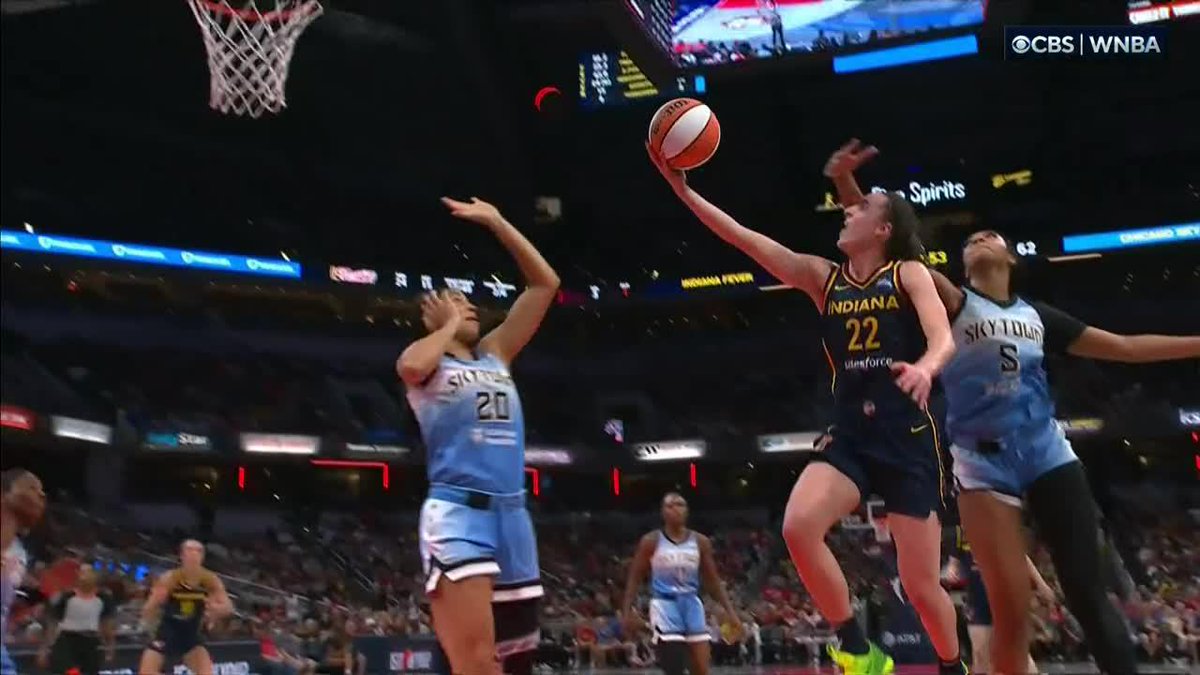 Angel Reese sends Caitlin Clark to the floor with a hard foul which has been upgraded to a Flagrant 1