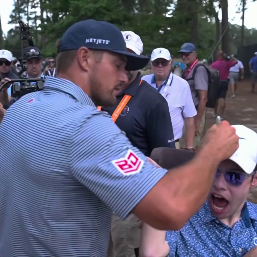 First class move by Bryson DeChambeau