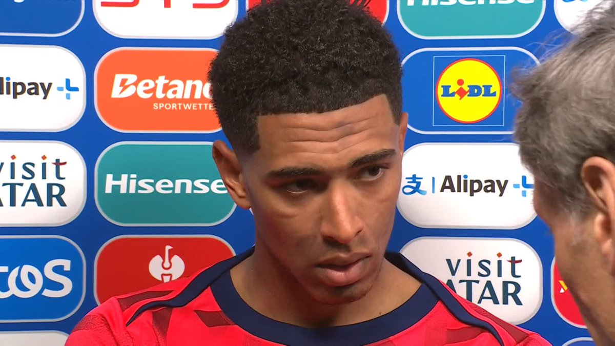 "There's always an instant negative reaction to the games we play, I think we need to be calm, analyse it for what it is, take the good with the bad and move on to the next game." Jude Bellingham spoke to Gabriel Clarke after England's win over Serbia #Euro2024