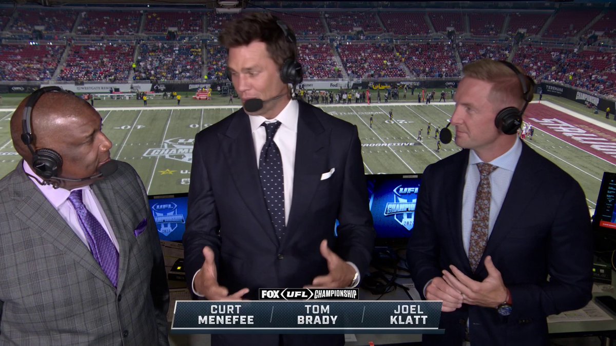 Yeahhh Tom Brady is going to be great in the booth