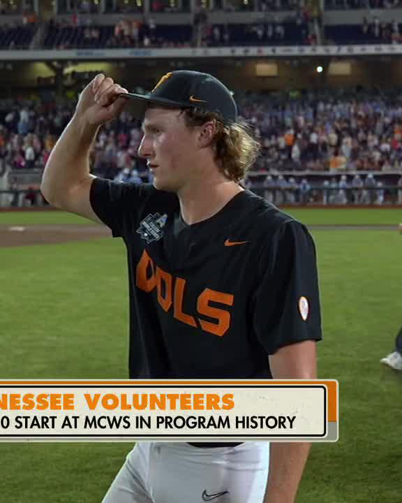 No. 1 takes care of business! Tennessee Baseball beats UNC for the first 2-0 Omaha start in school history 🍊 #MCWS