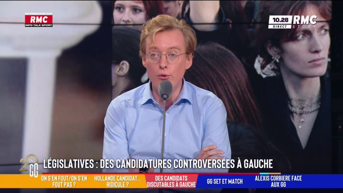 – Arnault, Poutou, Diouara : Ces candidatures controversées qui posent problème à gauche… ❗ Antoine Diers : "François Hollande est sous la même bannière que ces gens la. Je trouve que ca discrédite totalement la gauche !" #GGRMC