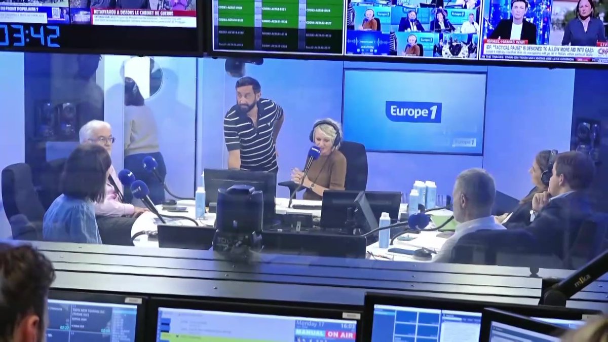 "Bonne chance pour ces 2 semaines qui risquent d'être mouvementées" ➡️ Davant sophie passe le micro à Cyril Hanouna pour ces 2 prochaines semaines 🎙️ #OMSLT #Europe1