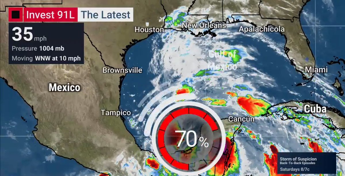 Invest 91L has a high chance of developing into a tropical depression or tropical storm in the Gulf of Mexico this week. Dr. Greg Postel has more details:
