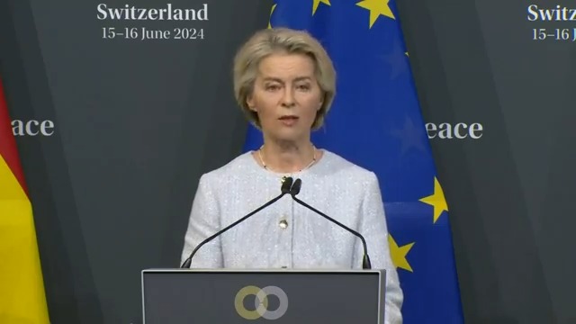 "Putin is not serious about ending the war. He is insisting on capitulation. He is insisting on Ukraine ceding its territory, even territory that today is not occupied by him. He is insisting on disarming Ukraine, leaving it vulnerable to future aggression. No country would ever accept these outrageous terms." — President Ursula von der Leyen at the Summit on Peace in Ukraine this weekend. Press statement: