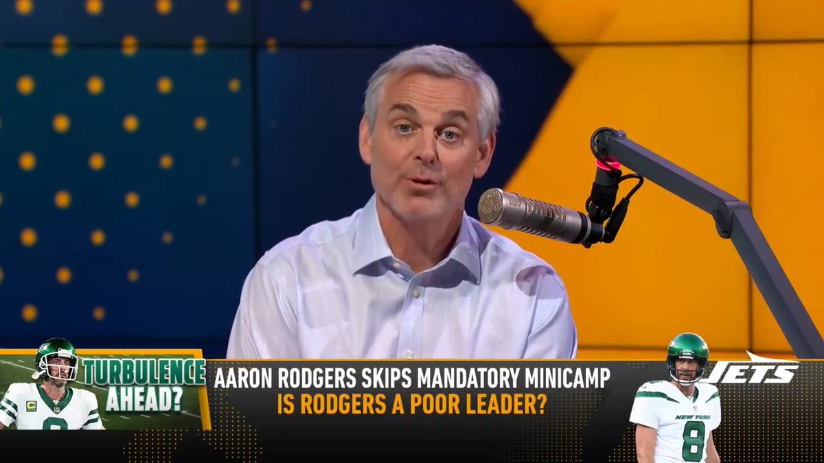 "This is absolute validation for what they [Packers] went through... They are just smirking and laughing at the Jets." — @ColinCowherd on Aaron Rodgers skipping mandatory minicamp
