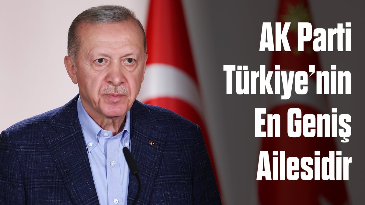 AK Parti’miz, üye sayısı ve yelpazesi itibarıyla Türkiye’nin en geniş ailesidir. Cumhur İttifakı, 85 milyonun birliğinin, dirliğinin ve kardeşliğinin teminatıdır.