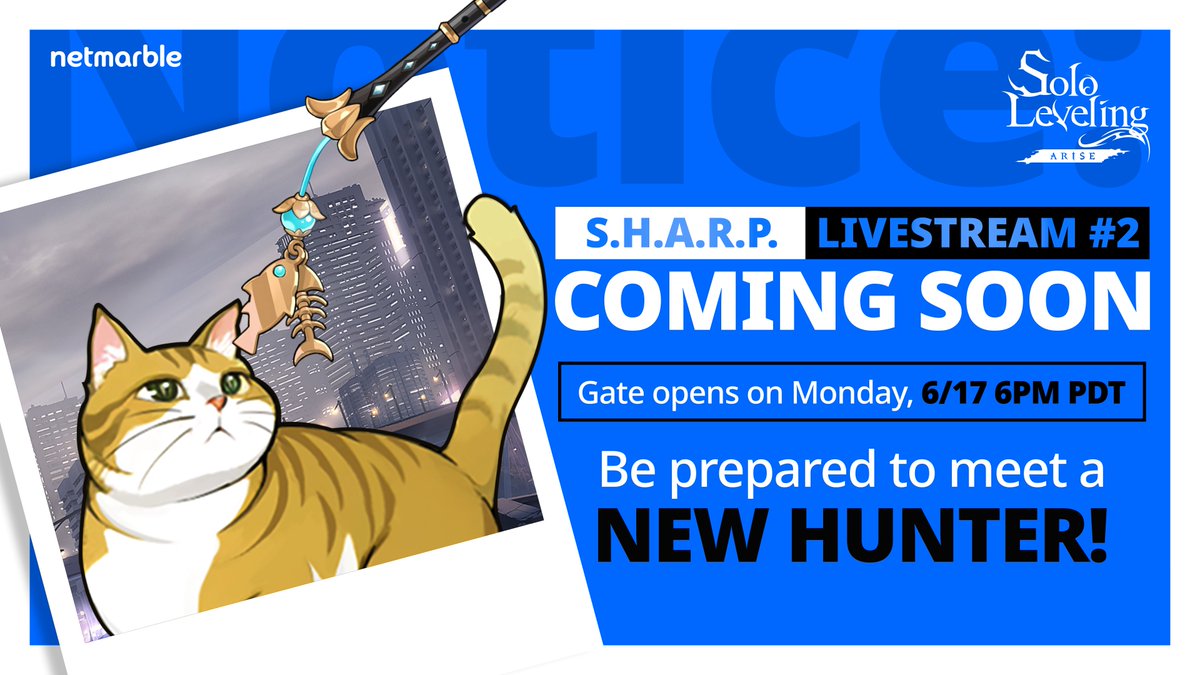 🔊Attention Hunters, a new mission is available!⚠️ Join the Solo Leveling:ARISE livestream tonight at 6 PM PDT 🎥 Do you accept? [ ] Yes [ ] No 👉 Download Now: #SoloLevelingARISE #SHARP #livestream