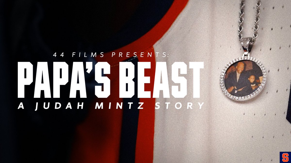 𝙋𝙖𝙥𝙖'𝙨 𝘽𝙚𝙖𝙨𝙩: 𝘼 𝙅𝙪𝙙𝙖𝙝 𝙈𝙞𝙣𝙩𝙯 𝙎𝙩𝙤𝙧𝙮 🎬 #44Films presents the story of a rivalry game doubling as a homecoming for @jmintz10 as he pursues the dream he and his grandfather worked for together. Syracuse Athletics x Newhouse Sports Media Center