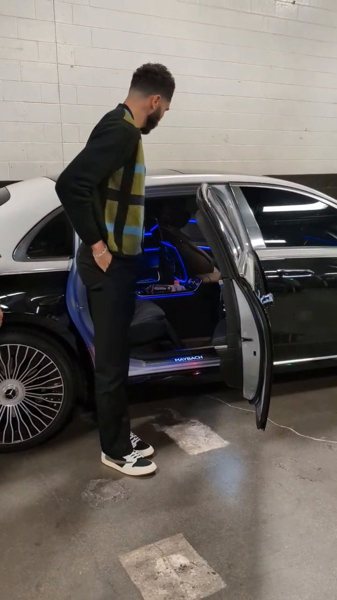 Tatum pulled up in the Maybach 🥶 Will the Celtics secure title No. 18 tonight? ☘️