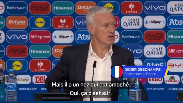 🏆 #EURO2024 #AUTFRA 🇫🇷🎙️ Deschamps : "Des décisions seront prises pour le nez de Mbappé" #interview #beINEURO2024