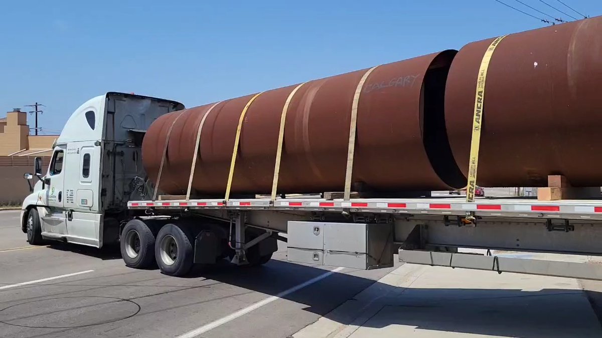 Calgary, here we come! Our team left this afternoon with a pipe to assist the City of Calgary with the repair of a catastrophic water-main failure. The pipe is set to arrive on Wednesday. We wish Calgary the best of luck in getting the repairs done as quickly as possible.