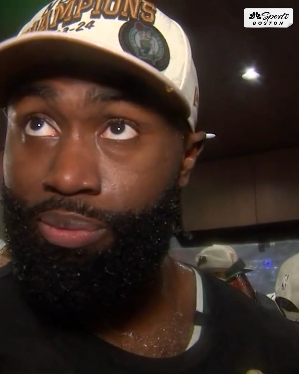 "None of it feels real right now. It feels like we're in some Disney movie or something." - Jaylen Brown on becoming an NBA Champion