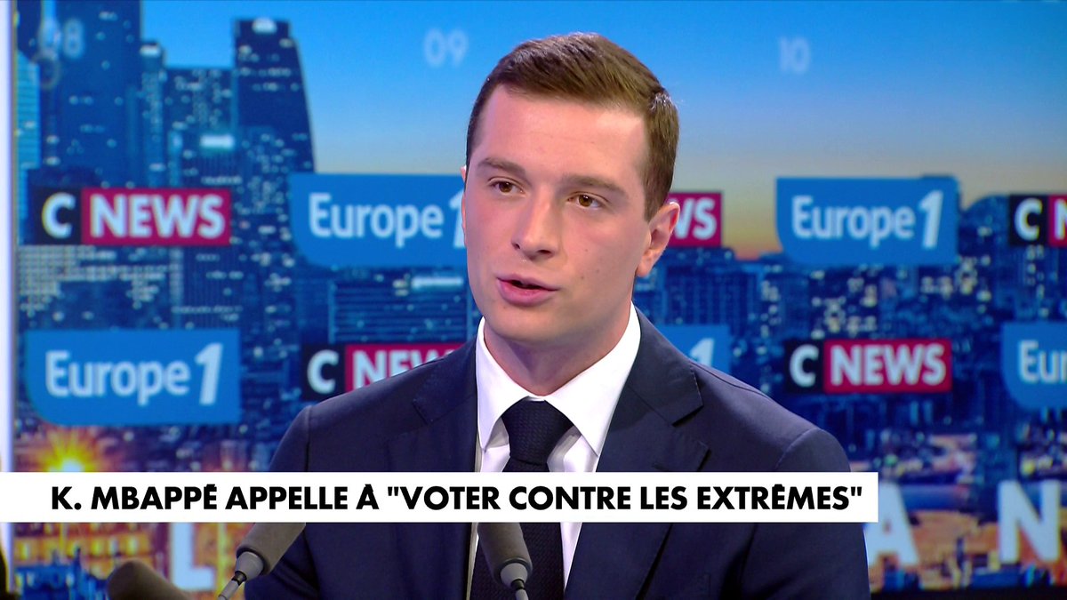 Jordan Bardella : «Je suis un peu gêné de voir ces sportifs qui gagnent beaucoup d’argent, donner des leçons à des gens qui n’arrivent plus à boucler les fins de mois», dans #LaGrandeInterview