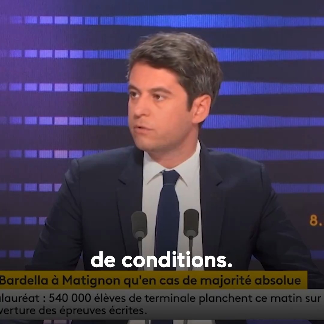 Jordan Bardella fait des refus d'obstacle. Chaque jour : de moins en moins de programme, de plus en plus de conditions. Le RN c'est amateurisme, reniement et mensonges. Ce serait une catastrophe pour notre économie.