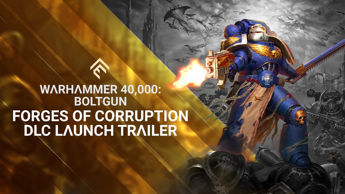 #Boltgun’s Forges of Corruption DLC is available now on PS5, PS4, Xbox Series X|S, Xbox One and PC! Face terrible enemies, try out deadly weapons and discover new environments. Be ready for the horde mode, coming as a free update! 💥 Join the battle: