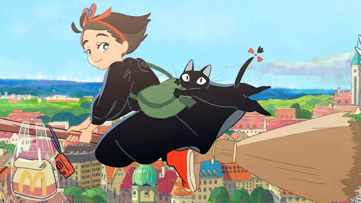 Kiki's Delivery Service x McDonald's small promotional videos published today in Japan. I guess the animator is Yoko Kuno (Ghost Cat Anzu).