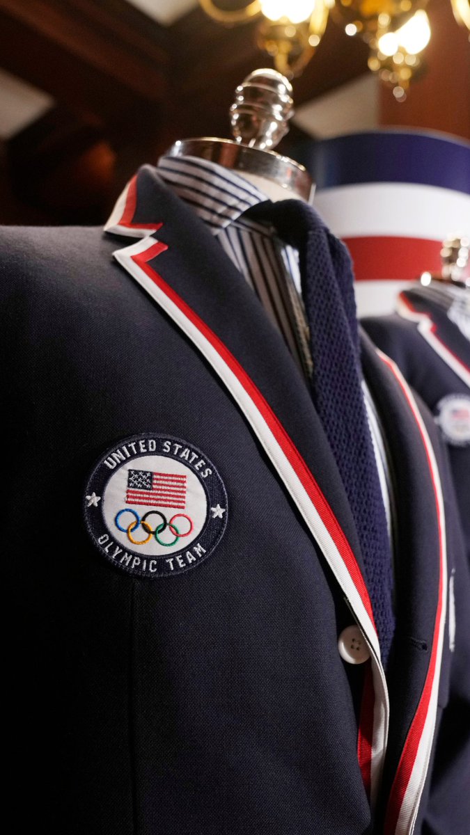 Team USA will walk with the world’s athletes during the opening ceremony for the Paris Olympics in blue blazers and blue jeans from Ralph Lauren.