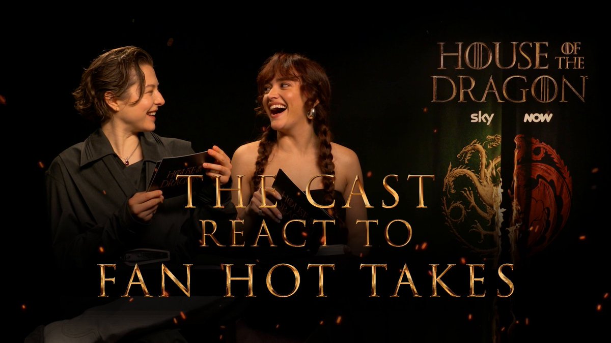Nothing quite as hot as fan hot takes 🔥 Watch the #HouseoftheDragon cast react to some of our favourites. #HOTDS2