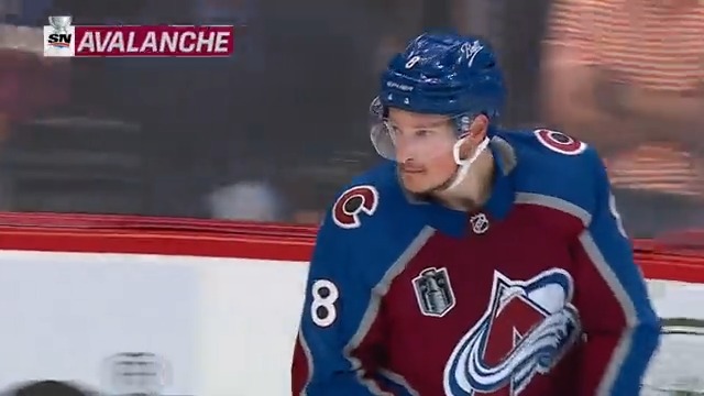 Cale Makar shorthanded in the Stanley Cup Final. No celly. Ice cold.