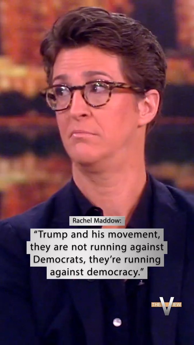 Rachel @Maddow warns about 'Project 2025' and the potential dangers of a second Trump term: "Trump and his movement, they are not running against Democrats, they're running against democracy."