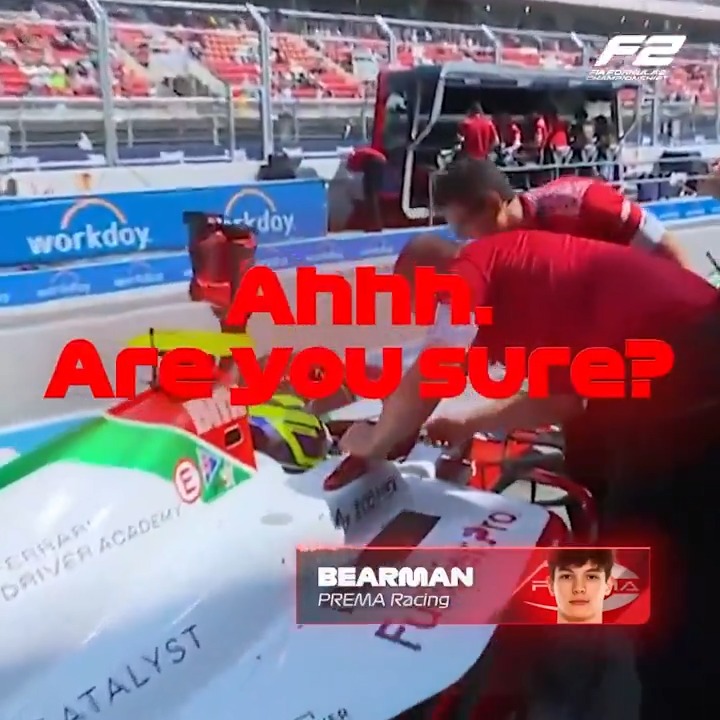 Spotted in Spain in 2023 🔎 The pole-ar bear! 🐻‍❄️ #F2 #SpanishGP Ollie Bearman