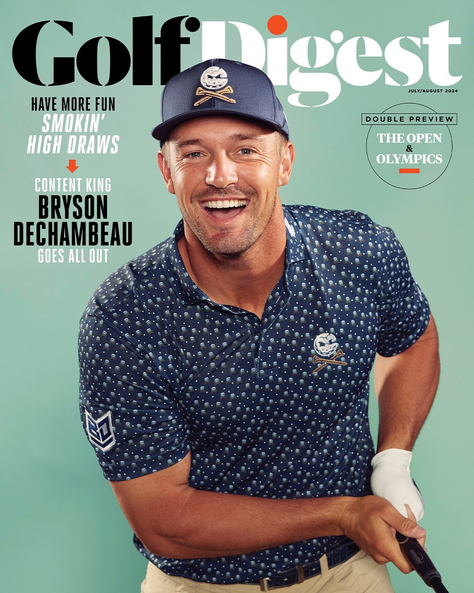 Content King, 2x U.S. Open Champion, and our latest cover star. 🔥 @b_dechambeau's at the top of his game, and wants to help you reach yours, too: (📸: Jesse Rieser)