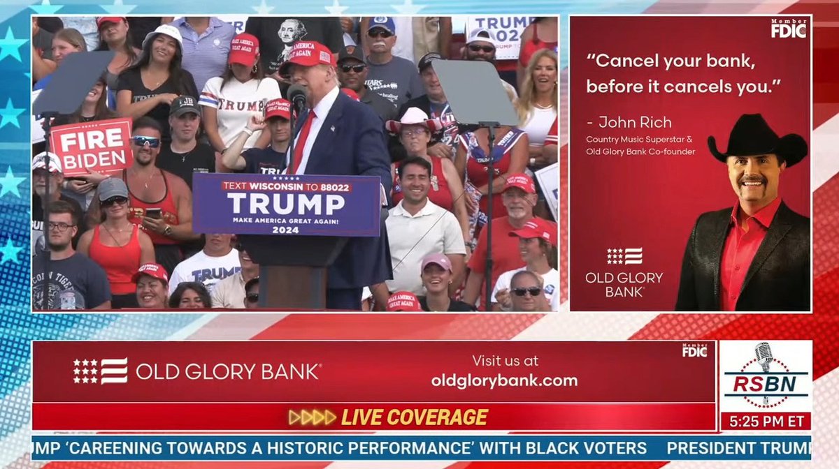 BREAKING: A dazed and confused Donald Trump is once again rambling incoherently about sharks. Every American needs to know Trump is senile. Retweet so all Americans see this old man brain fart in front of a crowd.