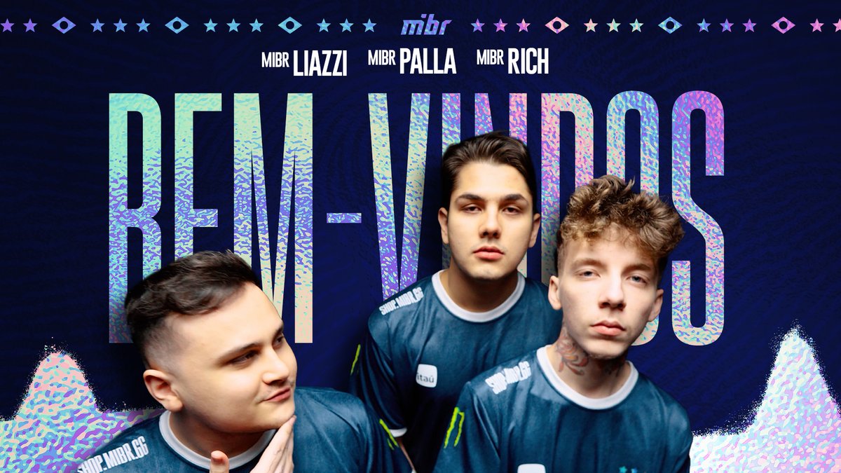 Hoje anunciamos a chegada dos nossos novos players de VALORANT! 💪 Bem-vindos, @pallavlr, rich e SCCP liazzi! #SomosMIBR