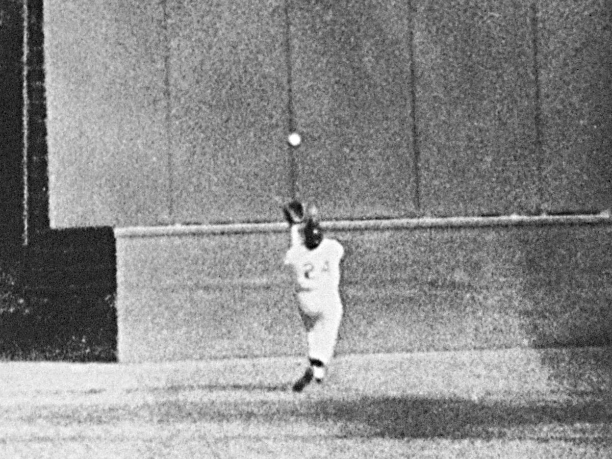 The greatest catch in baseball history. Rest In Peace Willie Mays