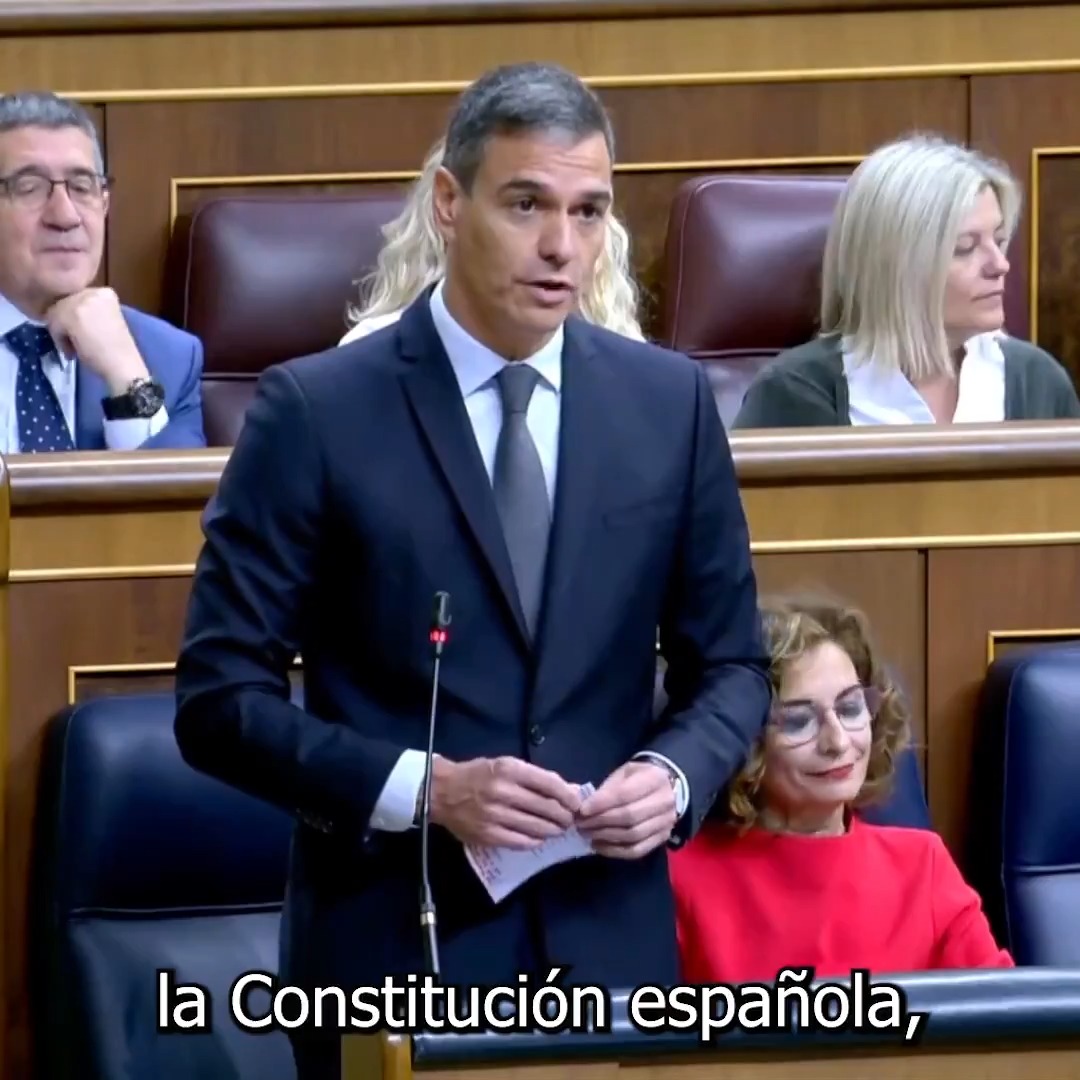 Nosotros vamos a garantizar que se cumpla la Constitución española. Con ustedes o sin ustedes, Sr. Feijóo.