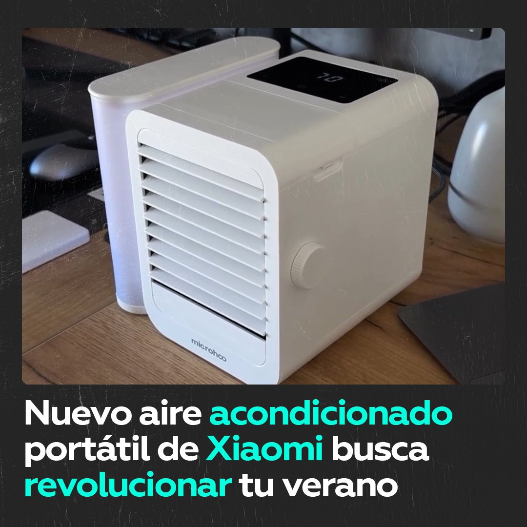 Xiaomi lanza al mercado su nuevo aire acondicionado portátil Xiaomi lanza al mercado uno de los aires acondicionados portátiles más baratos y prácticos hasta la fecha. Ronda los 40 dólares, funciona con USB y ya está disponible.