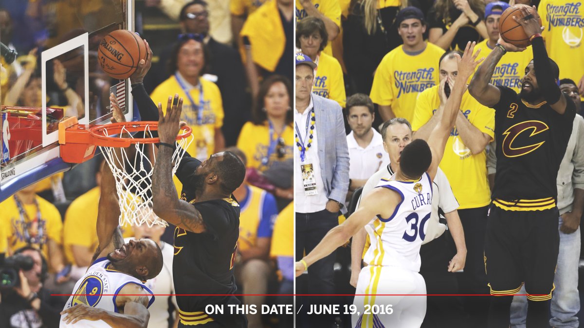 On this day in 2016… The Block. The Shot. The Stop. The Cavs defeated the 73-9 Warriors in game 7 on the road.