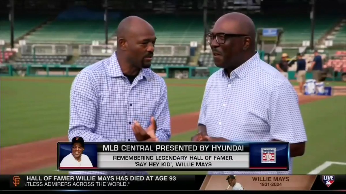 "When you hear the name Willie Mays, it's almost impossible not to smile..." Bob Kendrick, President of the Negro Leagues Baseball Museum, joins Harold from Rickwood to reflect on the legacy of the legendary Willie Mays. #MLBCentral | Bob Kendrick