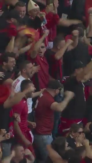 Albania fans went WILD after their opener vs Croatia 🤩🇦🇱